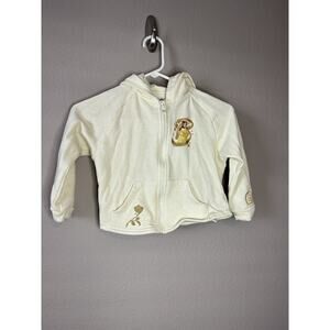 Disney Parks Belle Yellow Sparkly Hoodie Girls Size XS Up Beauty & The Beast